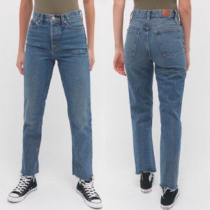 BDG Urban Outfitters Medium Wash Slim Straight Leg High Waisted/Rise Jeans
